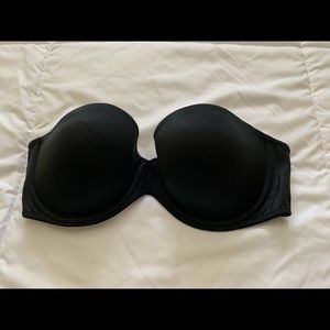 Aerie black strapless bra in 34C